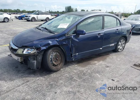 2009 Honda Civic Lx из США, поврежденный, VIN 1HGFA16529L029786